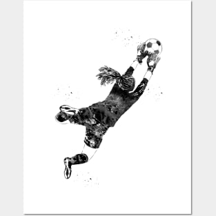 Soccer Player Girl Goalie Posters and Art